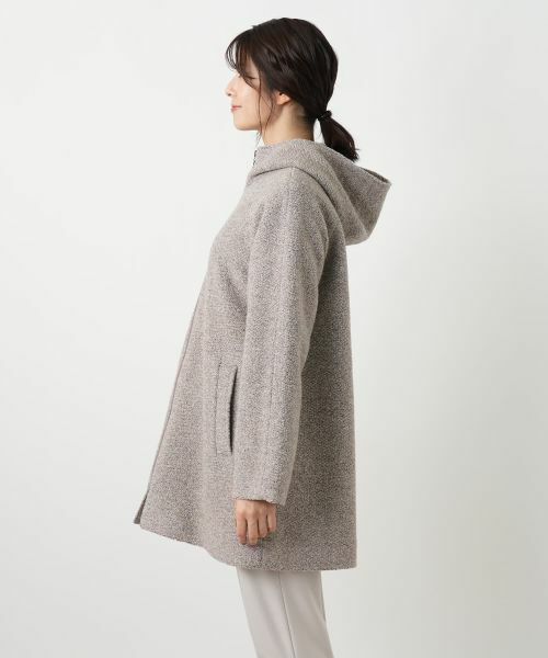 Leilian / レリアン その他アウター | ツイードフーデッドコート【Leilian WHITE LABEL】 | 詳細8