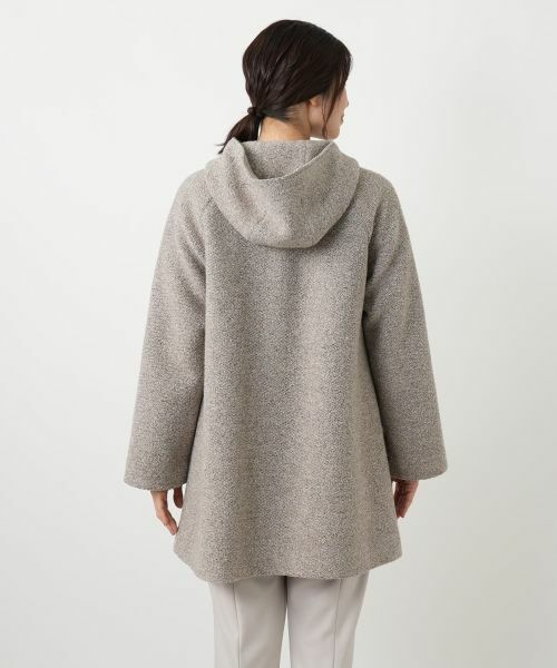 Leilian / レリアン その他アウター | ツイードフーデッドコート【Leilian WHITE LABEL】 | 詳細9