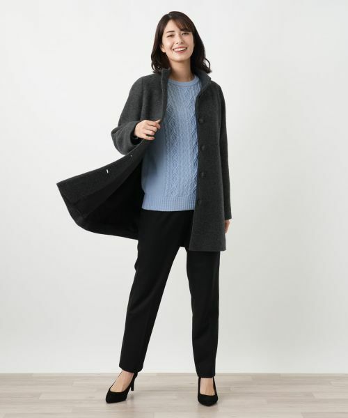 Leilian / レリアン その他アウター | スタンドカラーショートコート【Leilian WHITE LABEL】 | 詳細1