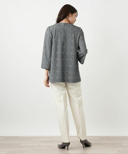 Leilian / レリアン シャツ・ブラウス | ツイード調チュニックブラウス【Leilian WHITE LABEL】 | 詳細3