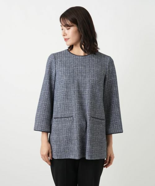 Leilian / レリアン シャツ・ブラウス | ツイード調チュニックブラウス【Leilian WHITE LABEL】 | 詳細7