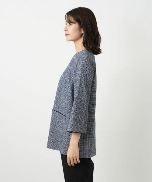 Leilian / レリアン シャツ・ブラウス | ツイード調チュニックブラウス【Leilian WHITE LABEL】 | 詳細8