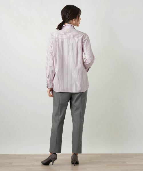 Leilian / レリアン シャツ・ブラウス | ストライプブラウス | 詳細3