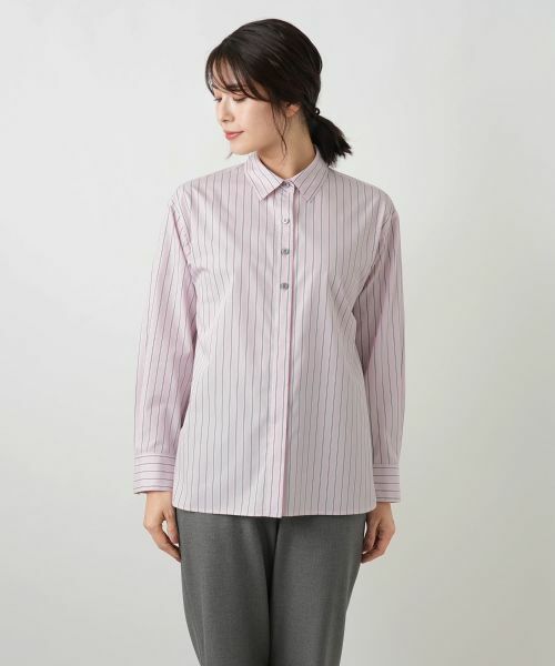 Leilian / レリアン シャツ・ブラウス | ストライプブラウス | 詳細4