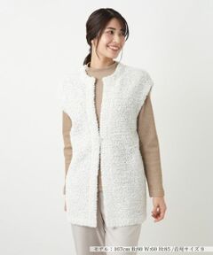 Leilian / レリアン テーラードジャケット | ファンシーニットロングベスト