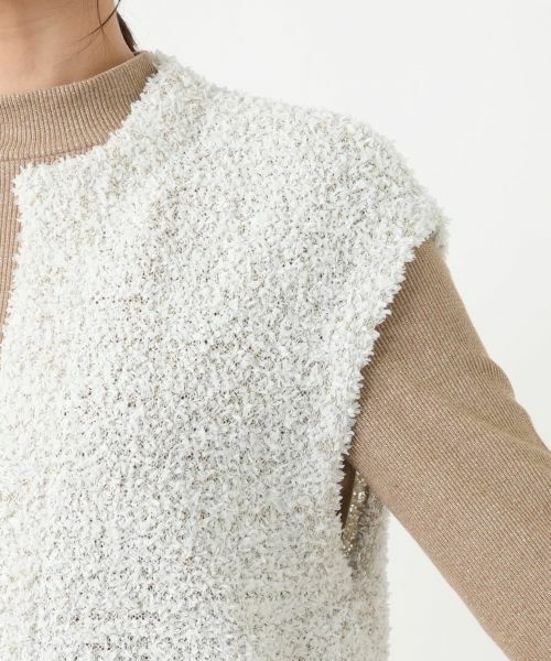 Leilian / レリアン テーラードジャケット | ファンシーニットロングベスト | 詳細10