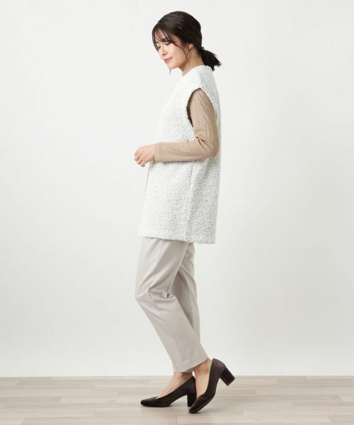 Leilian / レリアン テーラードジャケット | ファンシーニットロングベスト | 詳細2