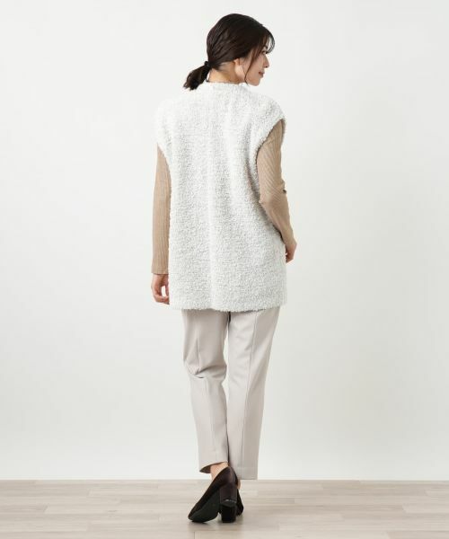 Leilian / レリアン テーラードジャケット | ファンシーニットロングベスト | 詳細3