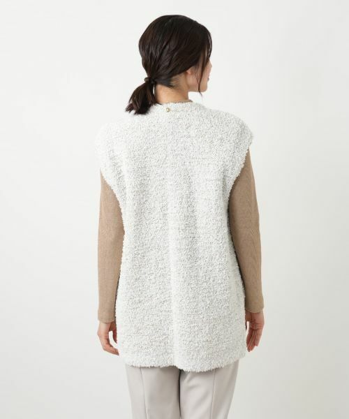 Leilian / レリアン テーラードジャケット | ファンシーニットロングベスト | 詳細6