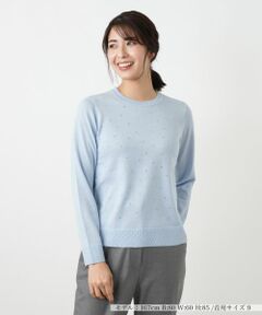 Leilian / レリアン ニット・セーター | ラメビジュークルーネックニット