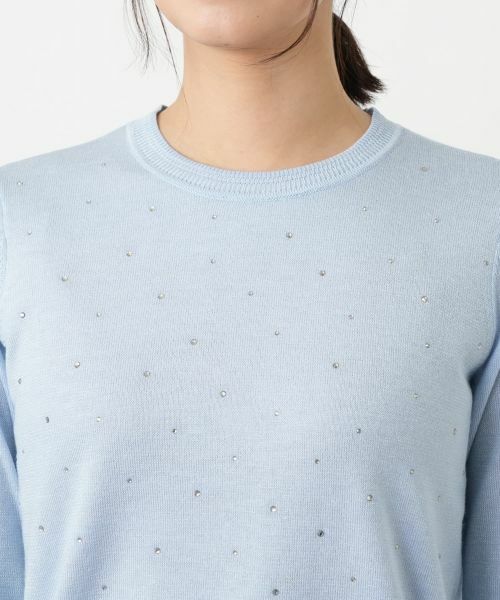 Leilian / レリアン ニット・セーター | ラメビジュークルーネックニット | 詳細13