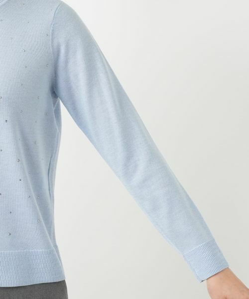Leilian / レリアン ニット・セーター | ラメビジュークルーネックニット | 詳細15