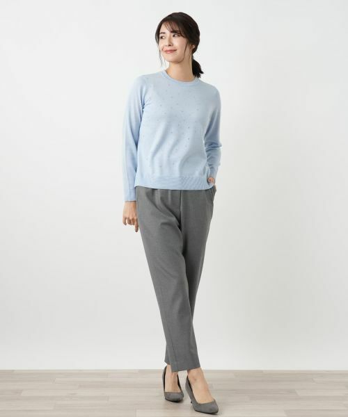 Leilian / レリアン ニット・セーター | ラメビジュークルーネックニット | 詳細7