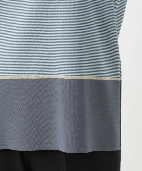 Leilian / レリアン ニット・セーター | ラメボーダークルーネックニット | 詳細10