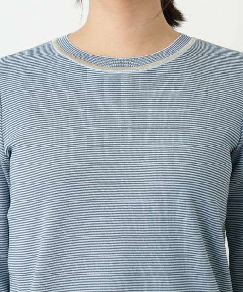 Leilian / レリアン ニット・セーター | ラメボーダークルーネックニット | 詳細7