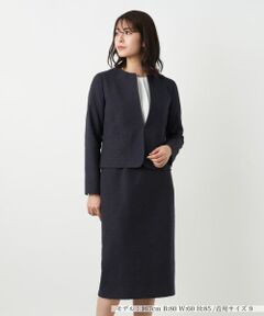 Leilian / レリアン セットアップ | ノーカラースーツ【セレモニー】【Leilian WHITE LABEL】