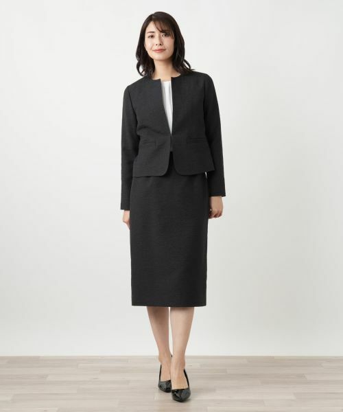 Leilian / レリアン セットアップ | ノーカラースーツ【セレモニー】【Leilian WHITE LABEL】 | 詳細1