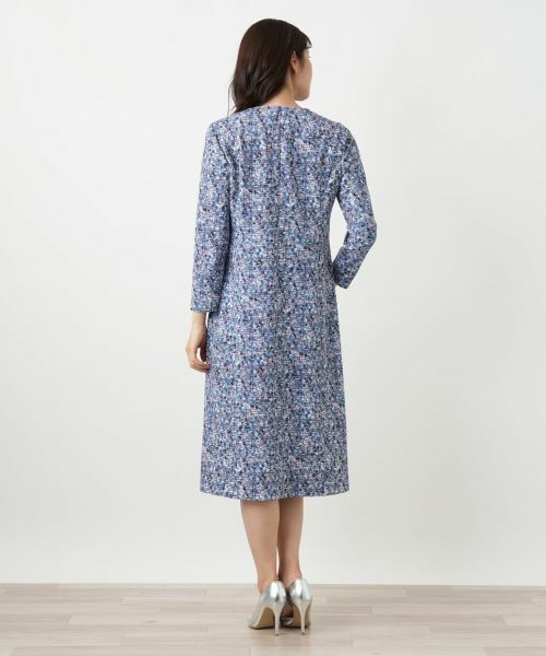 Leilian / レリアン ドレス | 異素材切替ミックスカラーワンピース【Leilian WHITE LABEL】 | 詳細6