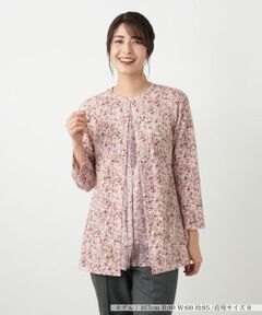 Leilian / レリアン シャツ・ブラウス | 異素材切替ミックスカラーブラウス【Leilian WHITE LABEL】