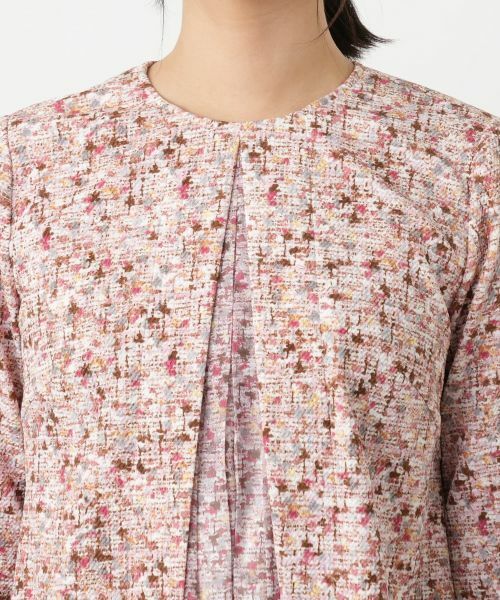 Leilian / レリアン シャツ・ブラウス | 異素材切替ミックスカラーブラウス【Leilian WHITE LABEL】 | 詳細10