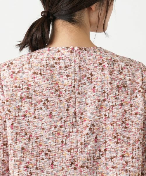 Leilian / レリアン シャツ・ブラウス | 異素材切替ミックスカラーブラウス【Leilian WHITE LABEL】 | 詳細11