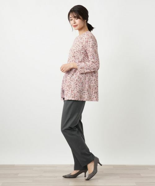 Leilian / レリアン シャツ・ブラウス | 異素材切替ミックスカラーブラウス【Leilian WHITE LABEL】 | 詳細5