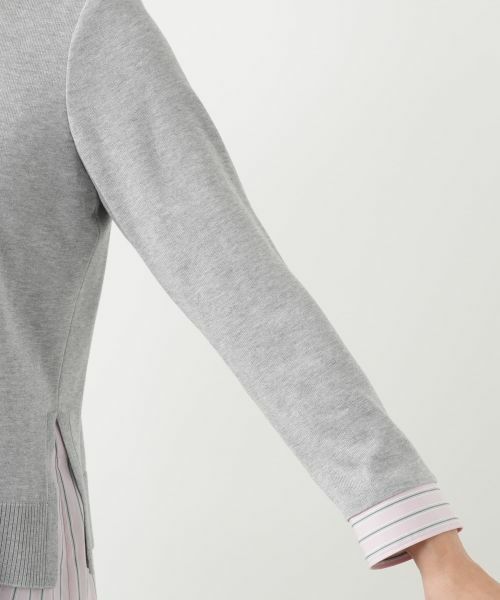 Leilian / レリアン シャツ・ブラウス | ニットレイヤード風ブラウス | 詳細10