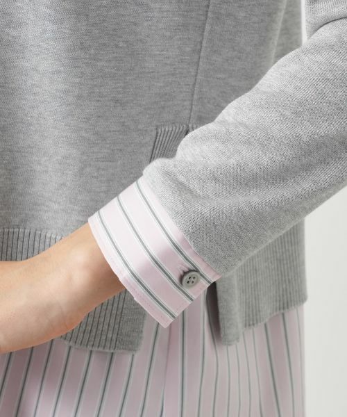 Leilian / レリアン シャツ・ブラウス | ニットレイヤード風ブラウス | 詳細11