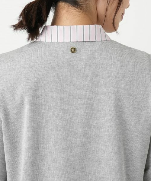 Leilian / レリアン シャツ・ブラウス | ニットレイヤード風ブラウス | 詳細8