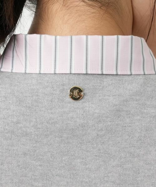 Leilian / レリアン シャツ・ブラウス | ニットレイヤード風ブラウス | 詳細9