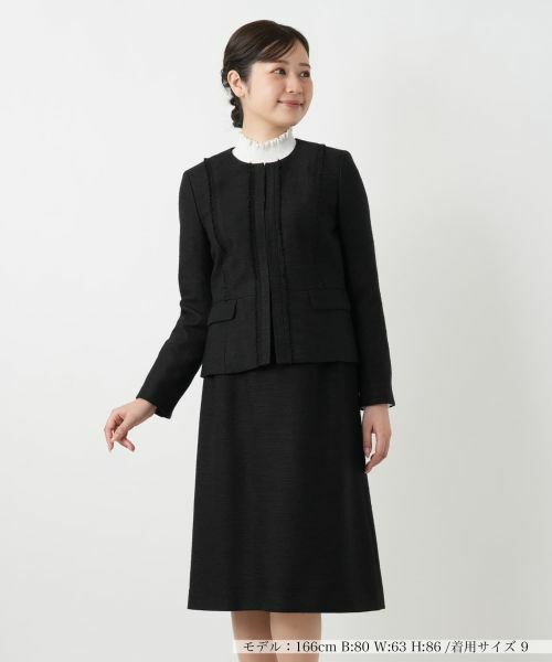 Leilian / レリアン セットアップ | フォーマルストレッチスーツ【26年1月カタログ】(ブラック)