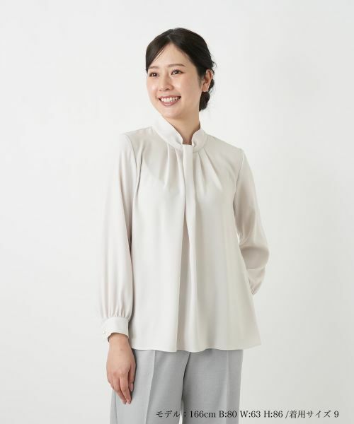 Leilian / レリアン シャツ・ブラウス | ブラウス（ライトグレー）