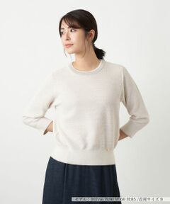 Leilian / レリアン ニット・セーター | ラメメッシュ編みセーター【26年2月カタログ】