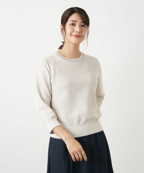 Leilian / レリアン ニット・セーター | ラメメッシュ編みセーター【26年2月カタログ】 | 詳細1