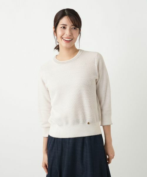 Leilian / レリアン ニット・セーター | ラメメッシュ編みセーター【26年2月カタログ】 | 詳細2