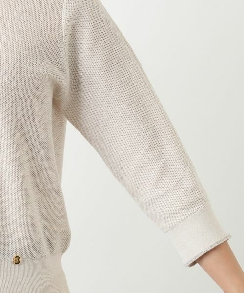 Leilian / レリアン ニット・セーター | ラメメッシュ編みセーター【26年2月カタログ】 | 詳細8