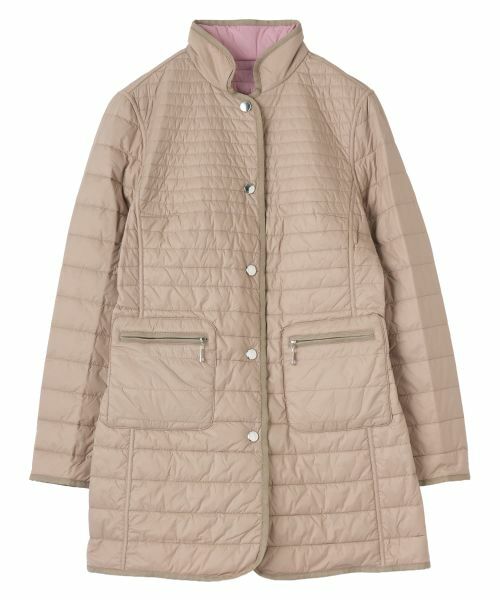 Leilian / レリアン テーラードジャケット | 中わたリバーシブルジャケット（ベージュ）