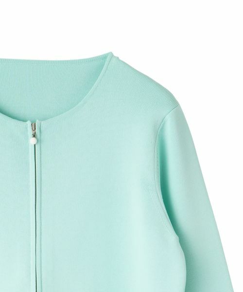 Leilian / レリアン カーディガン・ボレロ | ジップクルーネックカーディガン | 詳細2