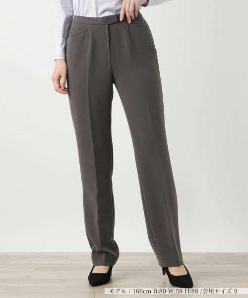 Leilian / レリアン その他パンツ | コンフォートストレッチパンツ（チャコールグレー）