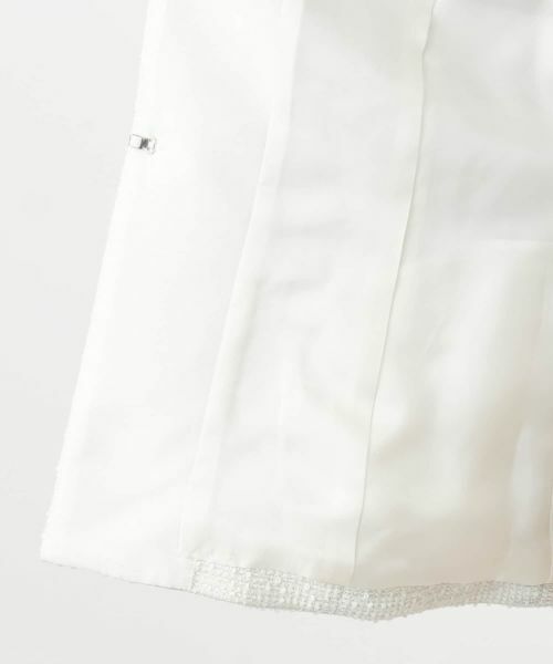 Leilian / レリアン テーラードジャケット | ラメツイードノーカラージャケット | 詳細13