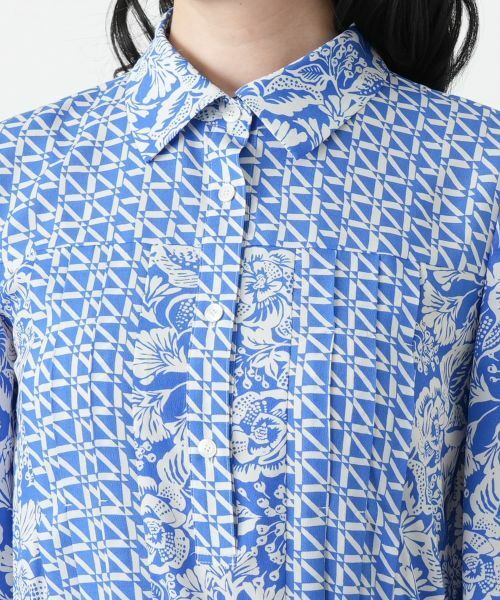 Leilian / レリアン ドレス | プリントシャツワンピース【ROCHAS Premiere】 | 詳細10