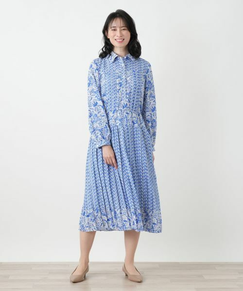 Leilian / レリアン ドレス | プリントシャツワンピース【ROCHAS Premiere】 | 詳細4