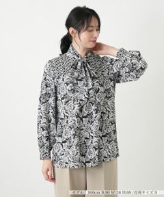 Leilian / レリアン シャツ・ブラウス | ペイズリーボウタイブラウス【ROCHAS Premiere】