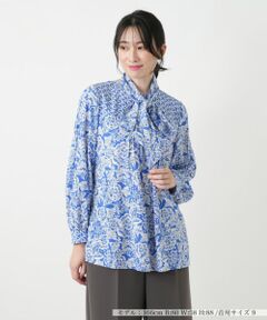 Leilian / レリアン シャツ・ブラウス | ペイズリーボウタイブラウス【ROCHAS Premiere】