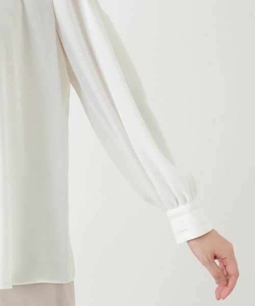 Leilian / レリアン シャツ・ブラウス | タックプリーツブラウス【ROCHAS Premiere】 | 詳細14