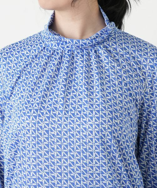 Leilian / レリアン カットソー | 幾何学柄ハイネックカットソー【ROCHAS Premiere】 | 詳細10