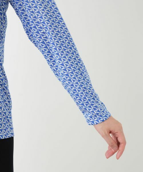 Leilian / レリアン カットソー | 幾何学柄ハイネックカットソー【ROCHAS Premiere】 | 詳細12