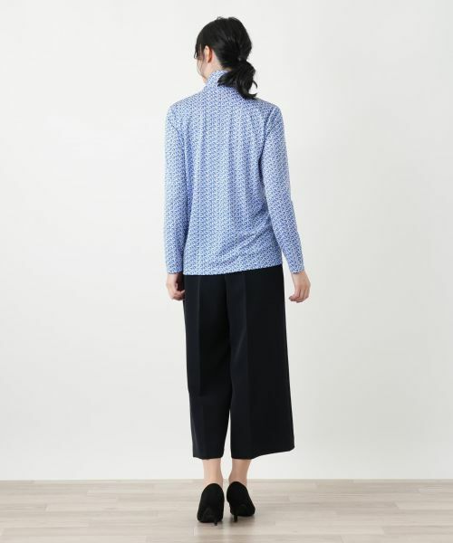 Leilian / レリアン カットソー | 幾何学柄ハイネックカットソー【ROCHAS Premiere】 | 詳細6