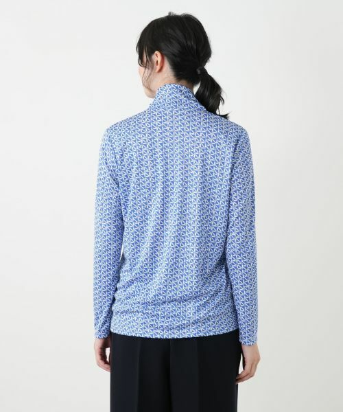 Leilian / レリアン カットソー | 幾何学柄ハイネックカットソー【ROCHAS Premiere】 | 詳細9