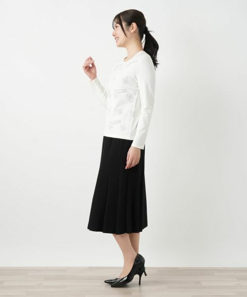 Leilian / レリアン ニット・セーター | リボン柄クルーネックニット【ROCHAS Premiere】 | 詳細2